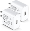 USB Wall Charger 2-Pack, 5V 2A Power Adapter for LED Lights