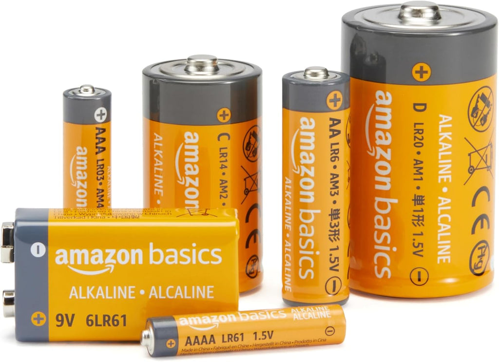 AA Alkaline Batteries, Long-Lasting 1.5V Double A Multi-Pack