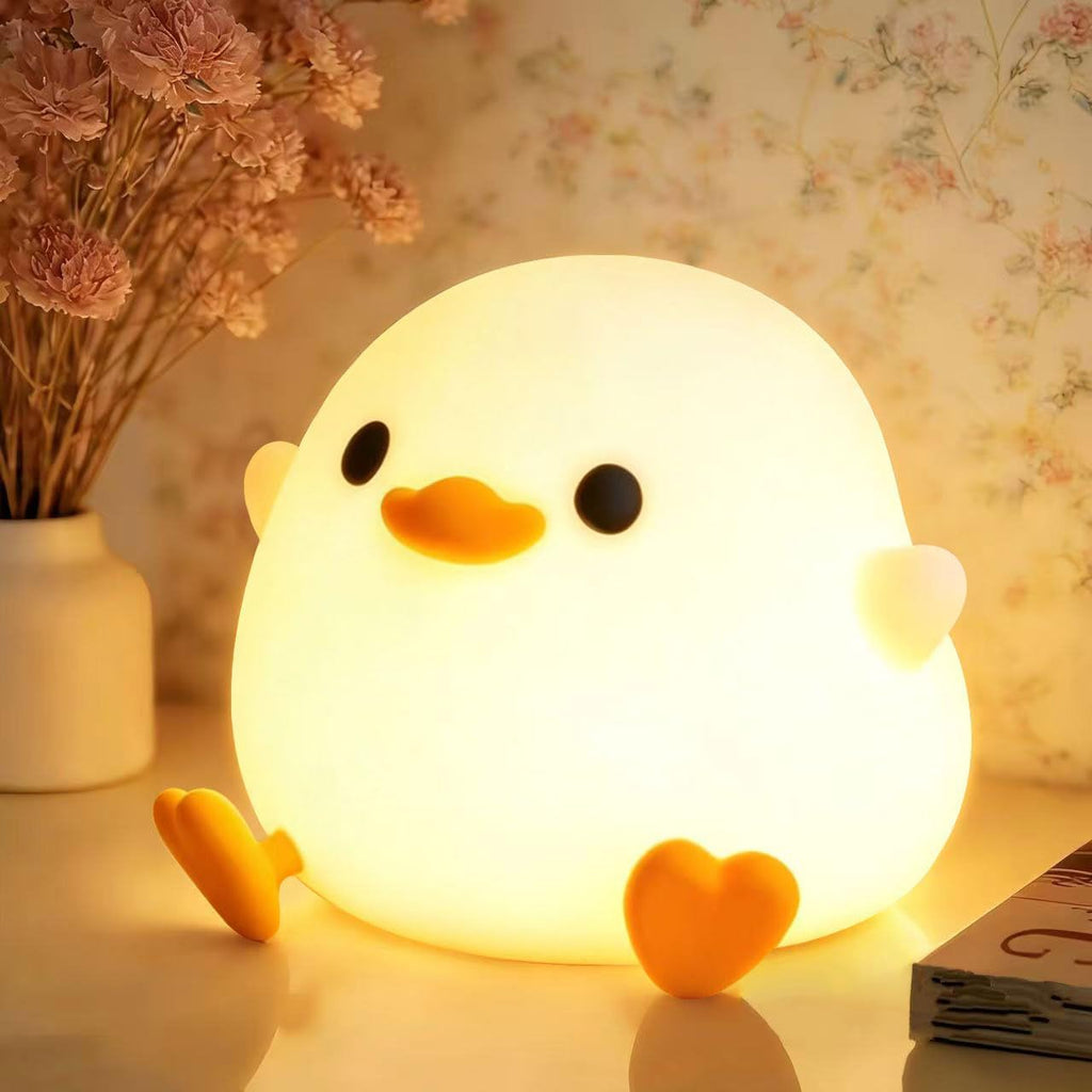 Cute Squishy Animal Night Light, Silicone Tap Lamp for Kids