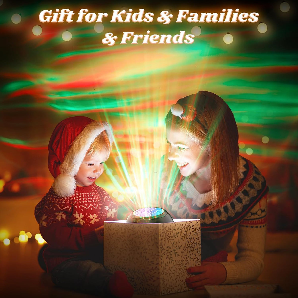 Northern Lights Aurora Projector, Galaxy Night Light with Remote