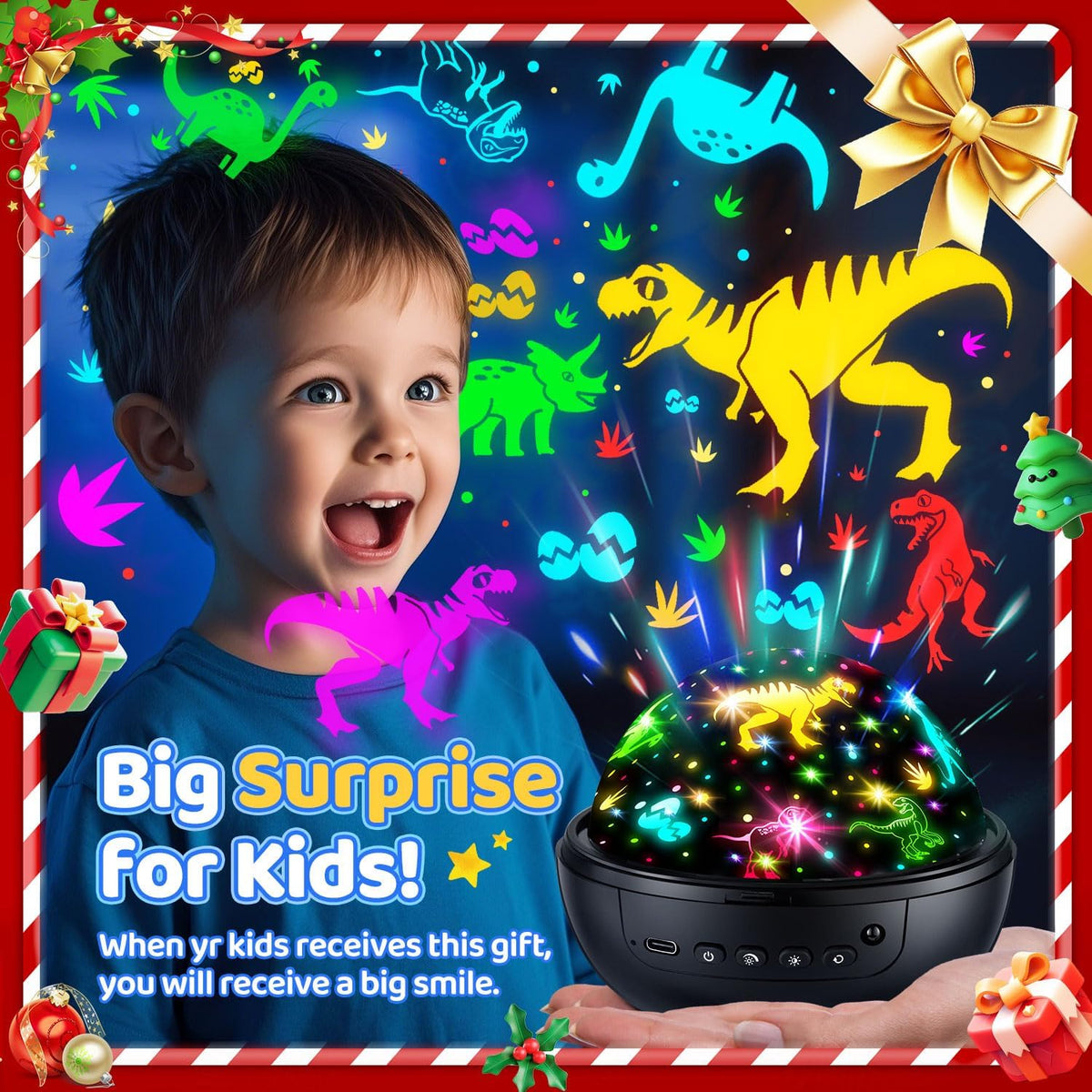 Kids Star Projector Night Light, 93 Lighting Modes with 3 Films and Remote