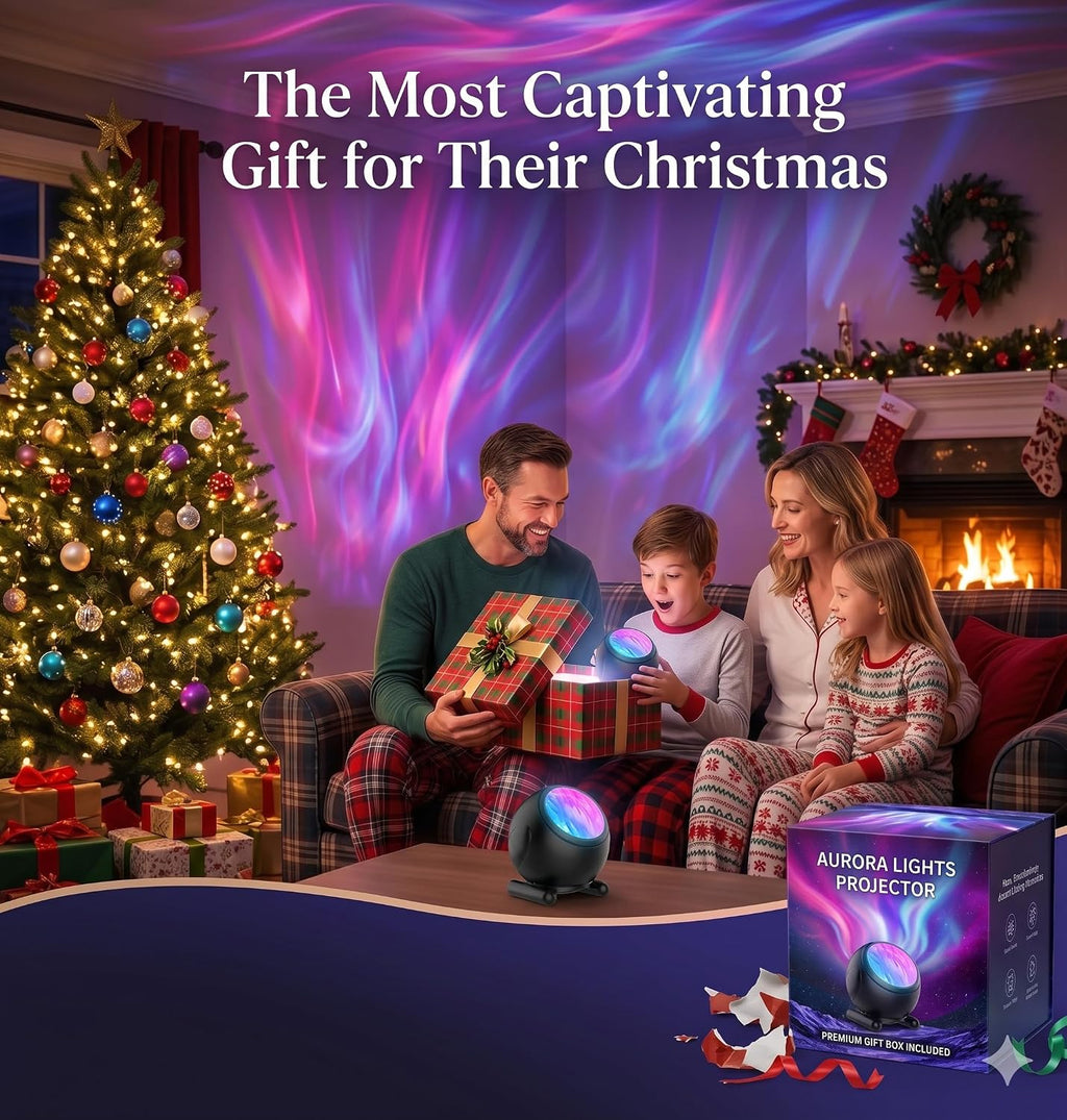 Northern Lights Aurora Projector, Galaxy Night Light with Remote