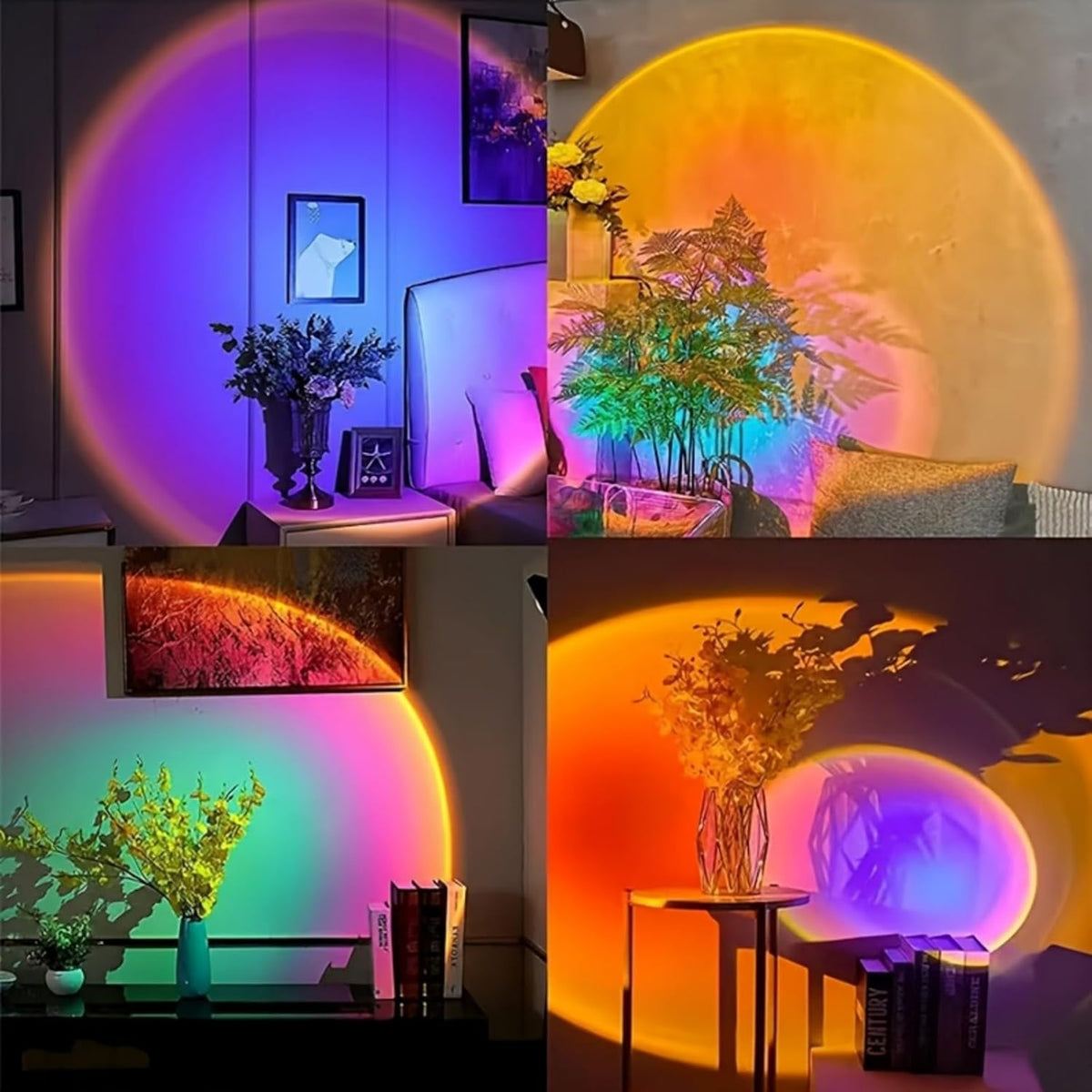 Sunset Lamp Projector Romantic Gift for Her RGB Bedroom Light