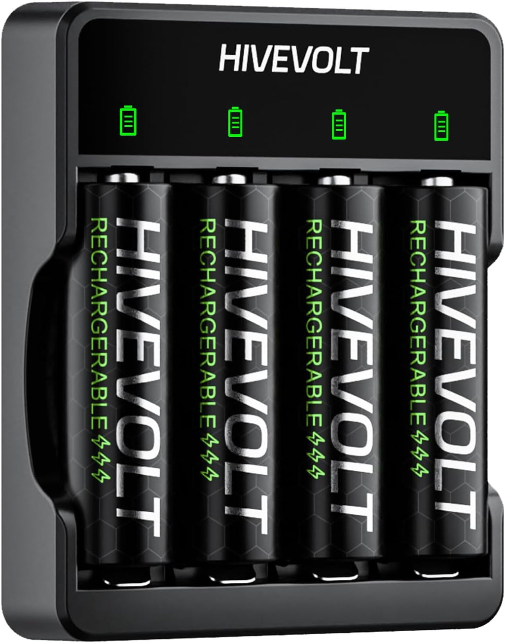 Rechargeable AA Batteries with Charger, 2800mAh Ni-MH