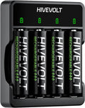 Rechargeable AA Batteries with Charger, 2800mAh Ni-MH