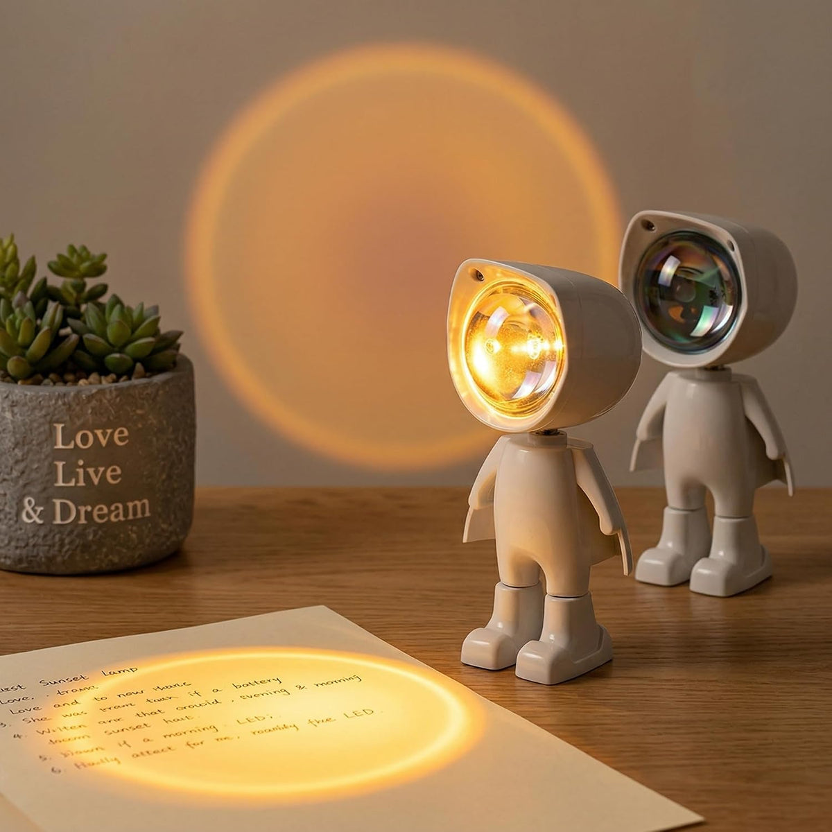 Astronaut Sunset Projection Lamp, LED Night Light