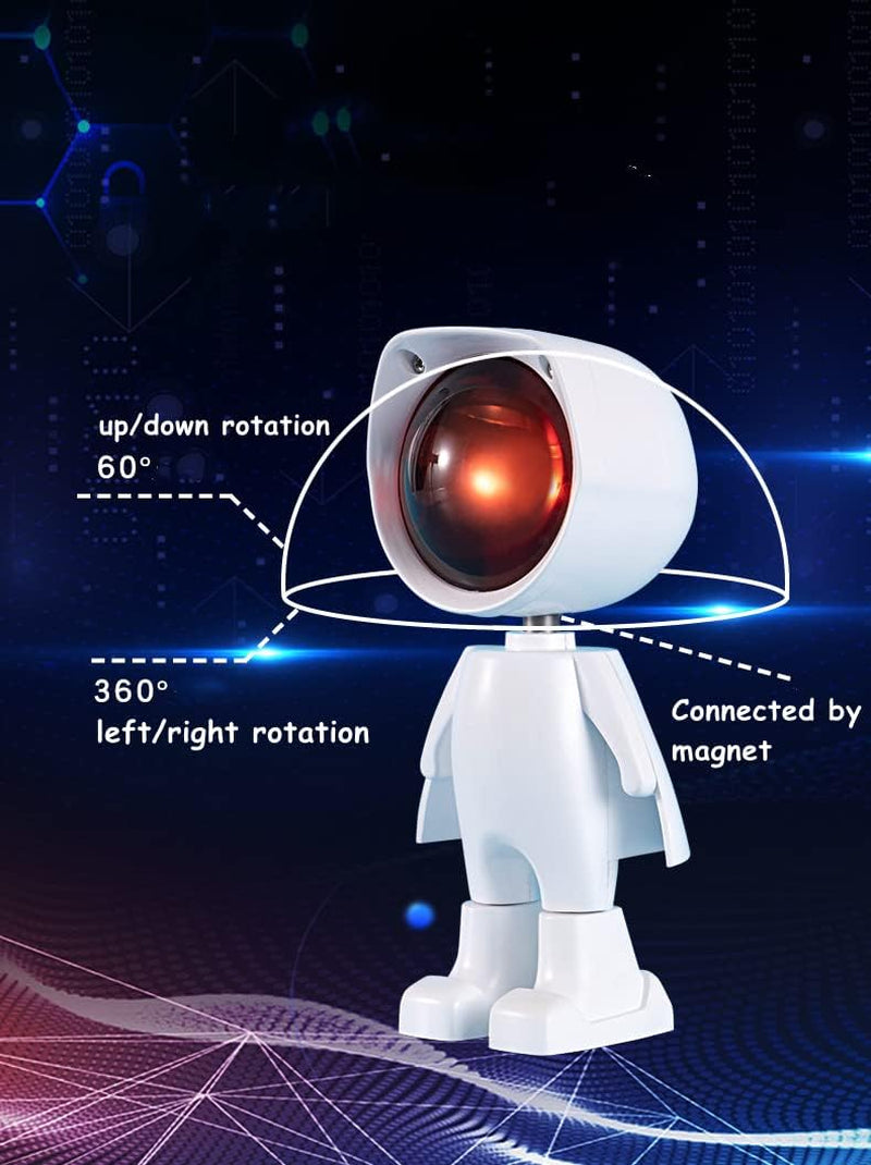 Astronaut Sunset Projection Lamp, LED Night Light