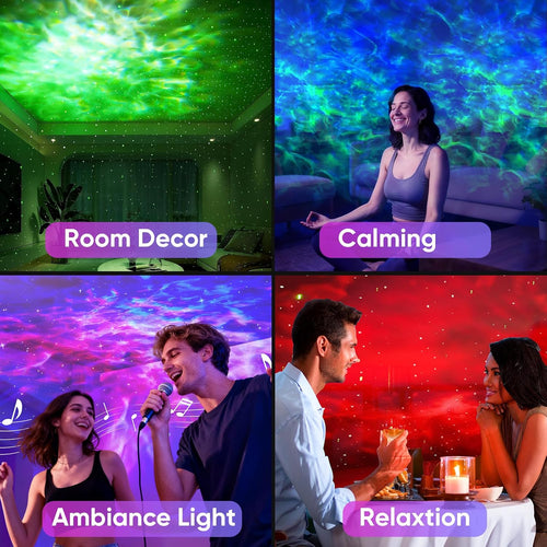 Astronaut Galaxy Star Projector Light - Aurora LED Night Lamp for Bedroom Decor, Space Nebula Ceiling Projector with Timer, Remote & App Control, Includes White Noise Function